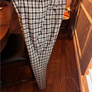 Elie Tahari Women’s Checkered Pants - Black and White